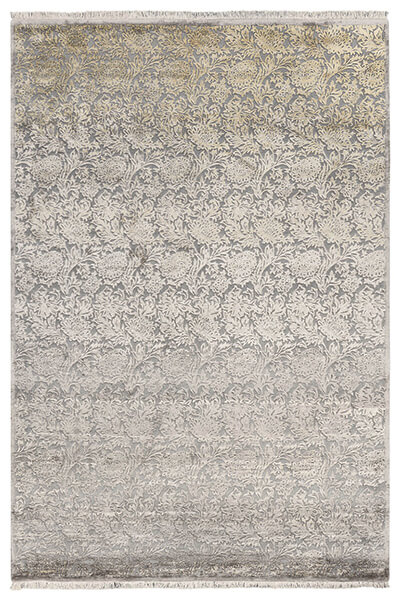 Индийский ковер из шерсти и арт-шелка SILK PATINA